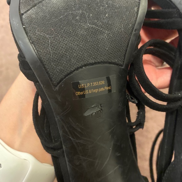 2 FOR $20 Marc Fisher Rhoda Sandals 4" Heels Faux Suede Strappy Stilettos 10 - Picture 6 of 7